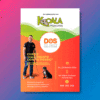 Impresión flyer curso perros Koala Mascotas (folletos publicitarios) en Tenerife